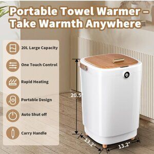 Towel Warmer for Bathroom Spa Hot Tub Pool Robe Blanket (new, never used)